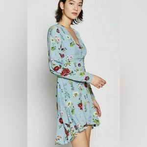 Joie “Tamarice” Blue Floral Midi Dress